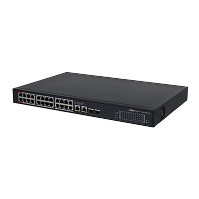 28-Port Unmanaged Gigabit Switch 24-Port PoE - Image 1