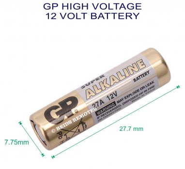 LR27A - 12V, LR27A -..Battery For Use in Sonoff Remotes - Image 2