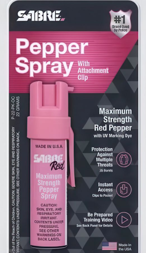 POCKET UNIT W/CLIP PINK PEPPER SPRAY - Image 2