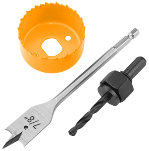 TOL75868 - 3pcs Lock Installation Hole Saw Set