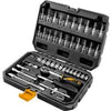 TOL15138 - 46Pcs 1/4" socket sets