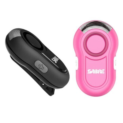 PERSONAL ALARM WITH LED LIGHT - BLACK - Image 1