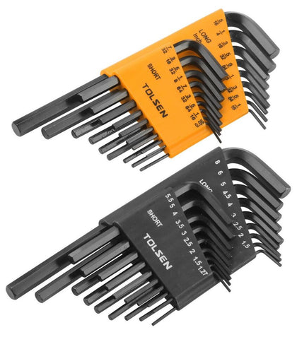 TOL20094 - 36Pcs Inch & Metric Hex Key Set