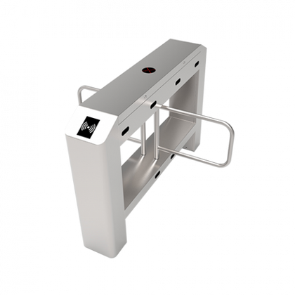 swing barrier turnstile entrance control RFID and fingerprint reader ZKTeco SBTL3200