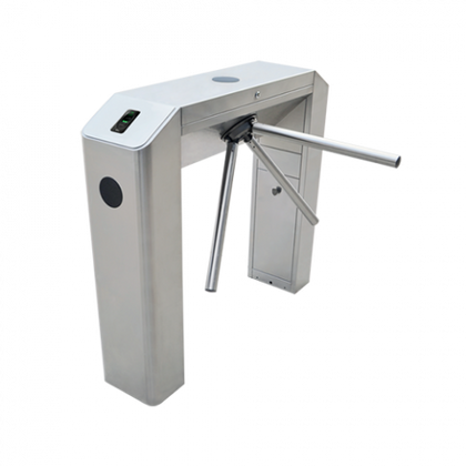 Single-lane tripod turnstile entrance control sideview TS2011