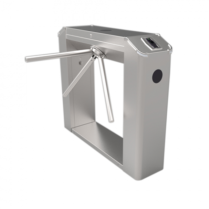 Single-lane tripod turnstile entrance control sideview TS2022
